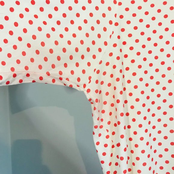 Vintage Red Polka Dot Button Down Shirt - Picture 3 of 4